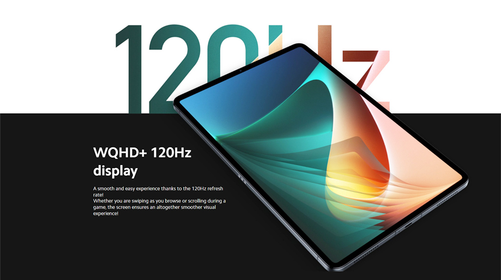 Xiaomi Mi Pad 5 Global Version Tablet PC 11 inch 2.5K 120Hz LCD Screen Qualcomm Snapdragon 860 6GB RAM 256GB ROM MIUI 12.5 8720mAh Battery WiFi5 Dolby ATMOS - Gray