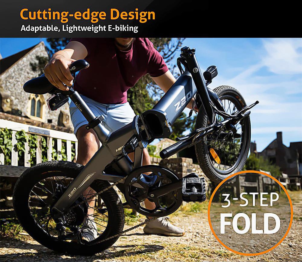 HIMO Z20 Folding Electric Bicycle 20 Inch Tire 250W DC Motor Up To 80km Range 10Ah Removable Battery Shimano 6-speed Tra