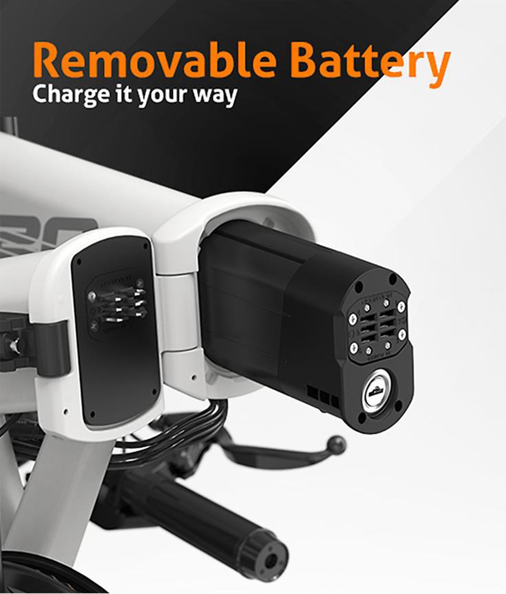 HIMO Z20 Folding Electric Bicycle 20 Inch Tire 250W DC Motor Up To 80km Range 10Ah Removable Battery Shimano 6-speed Tra