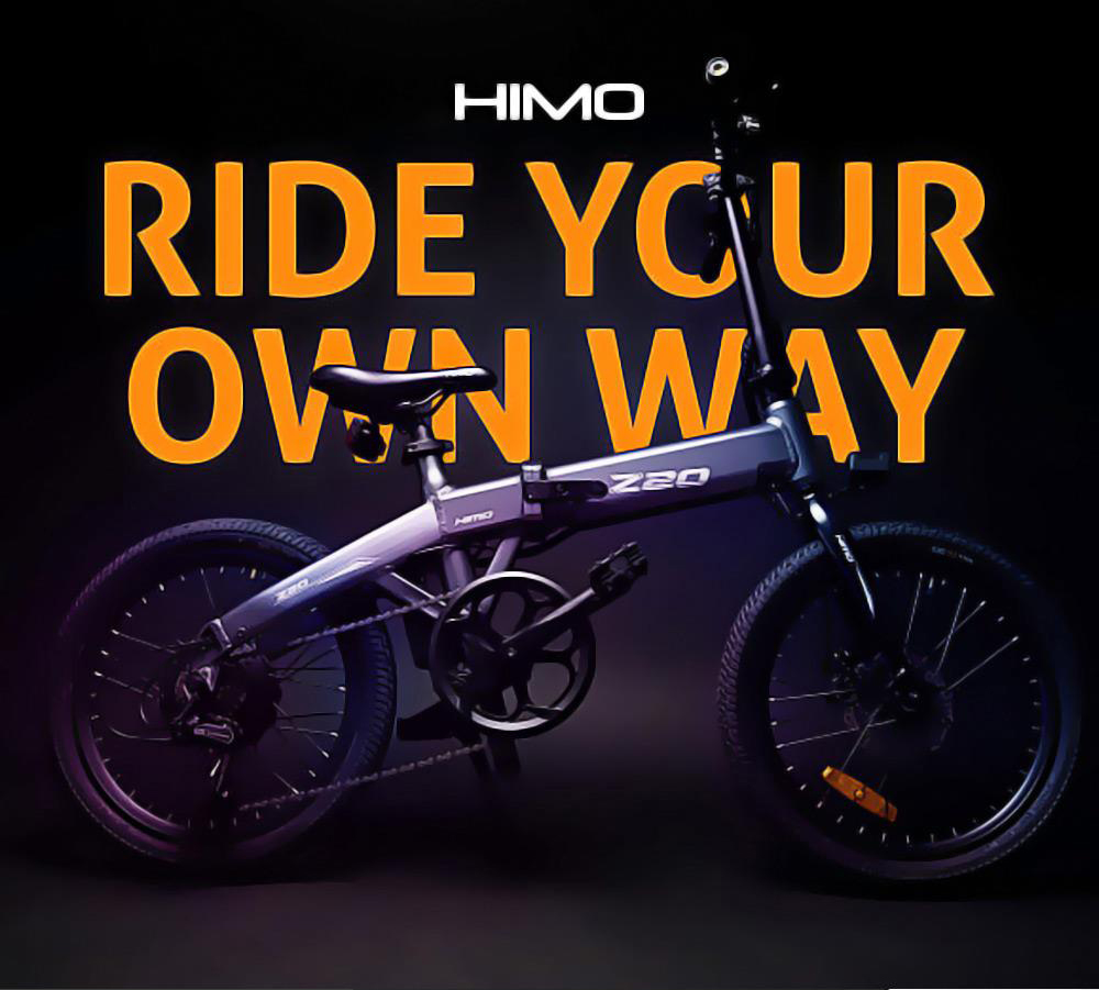 HIMO Z20 Folding Electric Bicycle 20 Inch Tire 250W DC Motor Up To 80km Range 10Ah Removable Battery Shimano 6-speed Tra