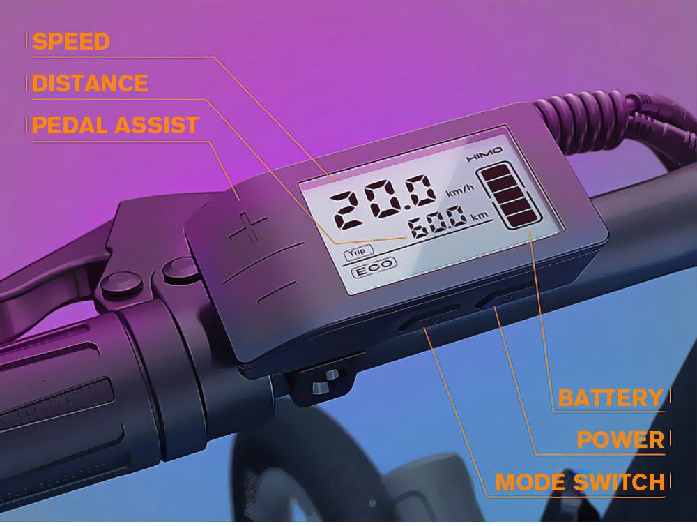 HIMO Z20 Folding Electric Bicycle 20 Inch Tire 250W DC Motor Up To 80km Range 10Ah Removable Battery Shimano 6-speed Tra