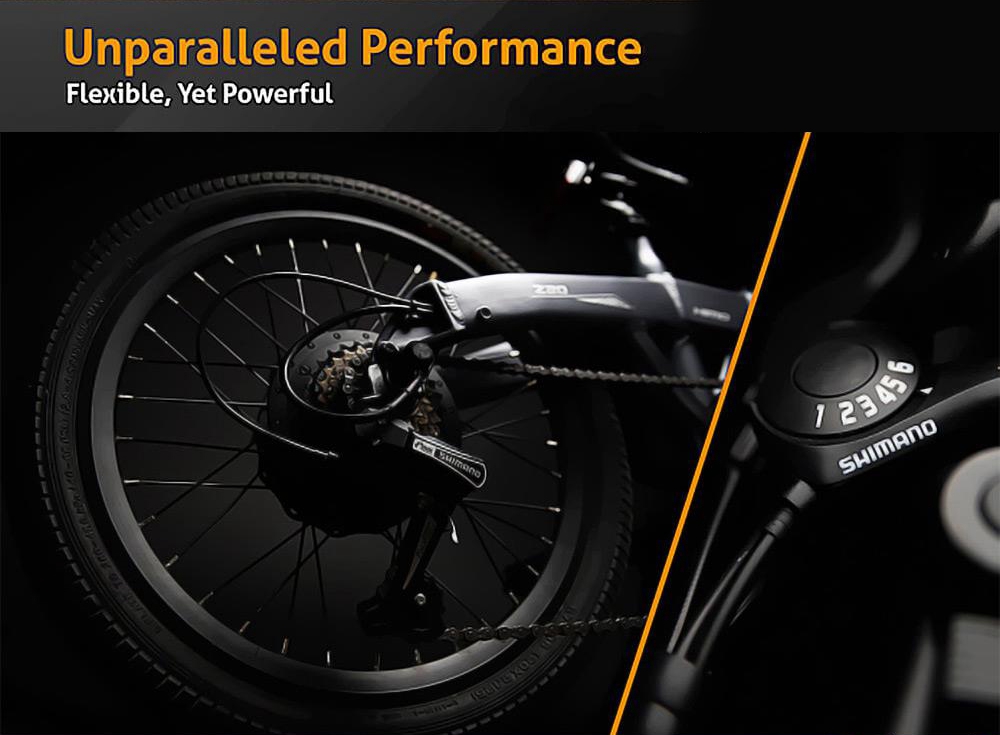 HIMO Z20 Folding Electric Bicycle 20 Inch Tire 250W DC Motor Up To 80km Range 10Ah Removable Battery Shimano 6-speed Tra