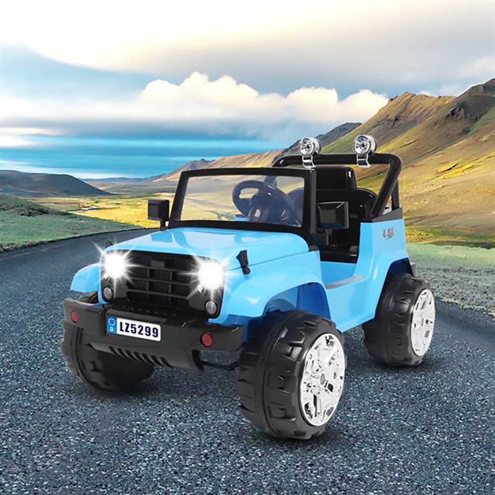 LEADZM LZ-5299 Elektryczny samochód zabawka dla dzieci Podwójny akumulator 12V 7Ah * 1 z pilotem 2.4G Niebieski