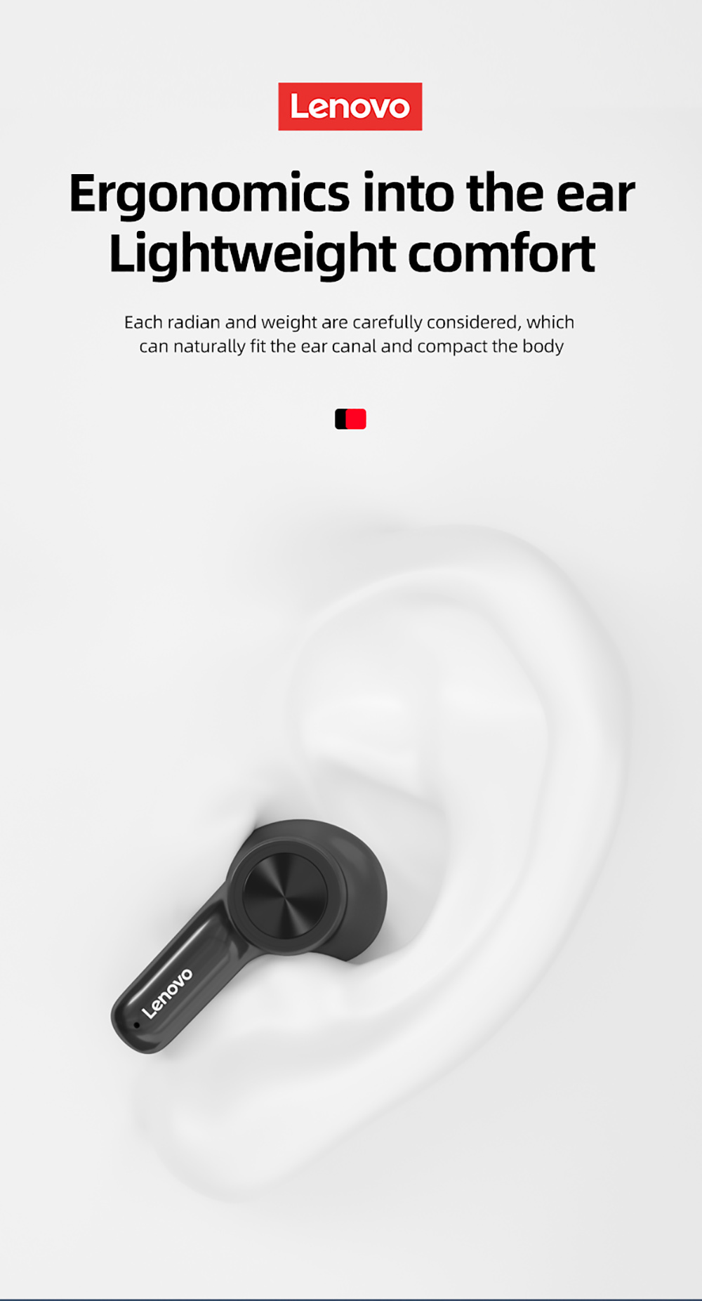 Lenovo Thinkplus LivePods LP70 Wireless Bluetooth Earphone Noise Cancelling Earbuds Game Sports Headset - White