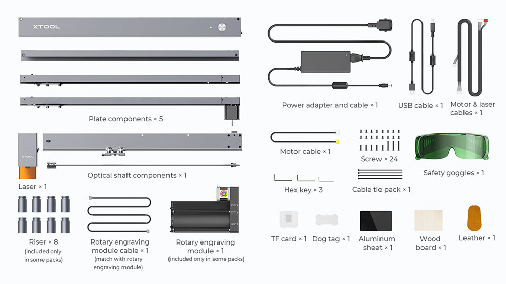Makeblock xTool D1 Laser Engraving Machine with Rotary DIY CNC Laser Cutter 10W Dual Laser Eye-Protect Compressed Spot