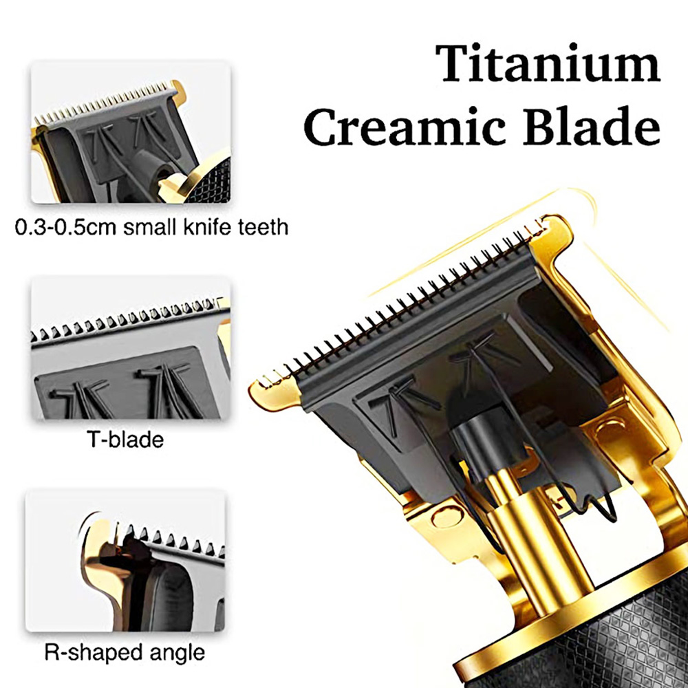 Professional Outliner Hair Trimmer Beard Trimmer Grooming Kit Cordless Hair Clipper USB Rechargeable