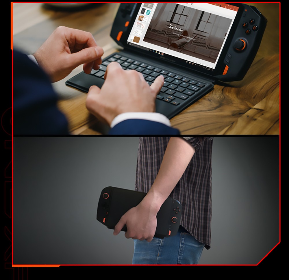 One Netbook ONEXPLAYER 1S Game Console PC 8.4 Inch Pocket Computer AMD Ryzen 7 4800U 16GB RAM 2TB SSD IPS Touch Screen Windows 11 EU Plug