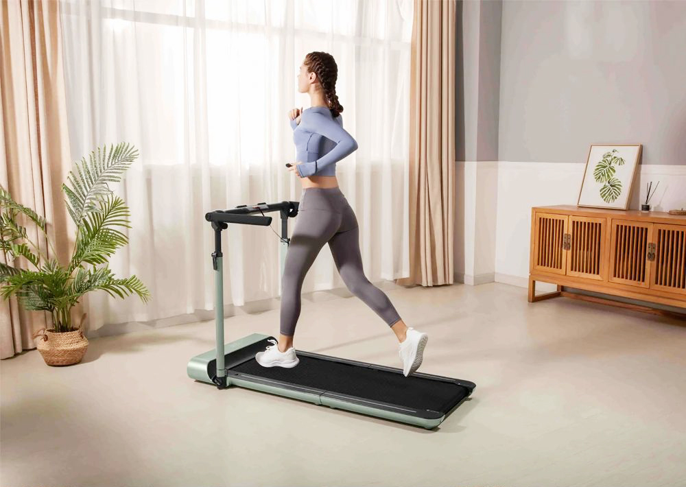 WalkingPad R1-H Folding Treadmill 10km/h LED Display Portable Running Machine Walking Pad Max Load 110kg Home Fitness - Green