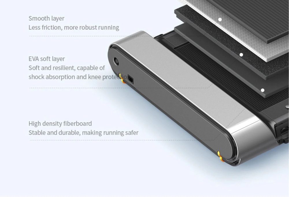 WalkingPad R1-H Opvouwbare loopband 10km/u LED-display Draagbare hardloopmachine Looppad Max. belasting 110kg Home Fitness - Groen