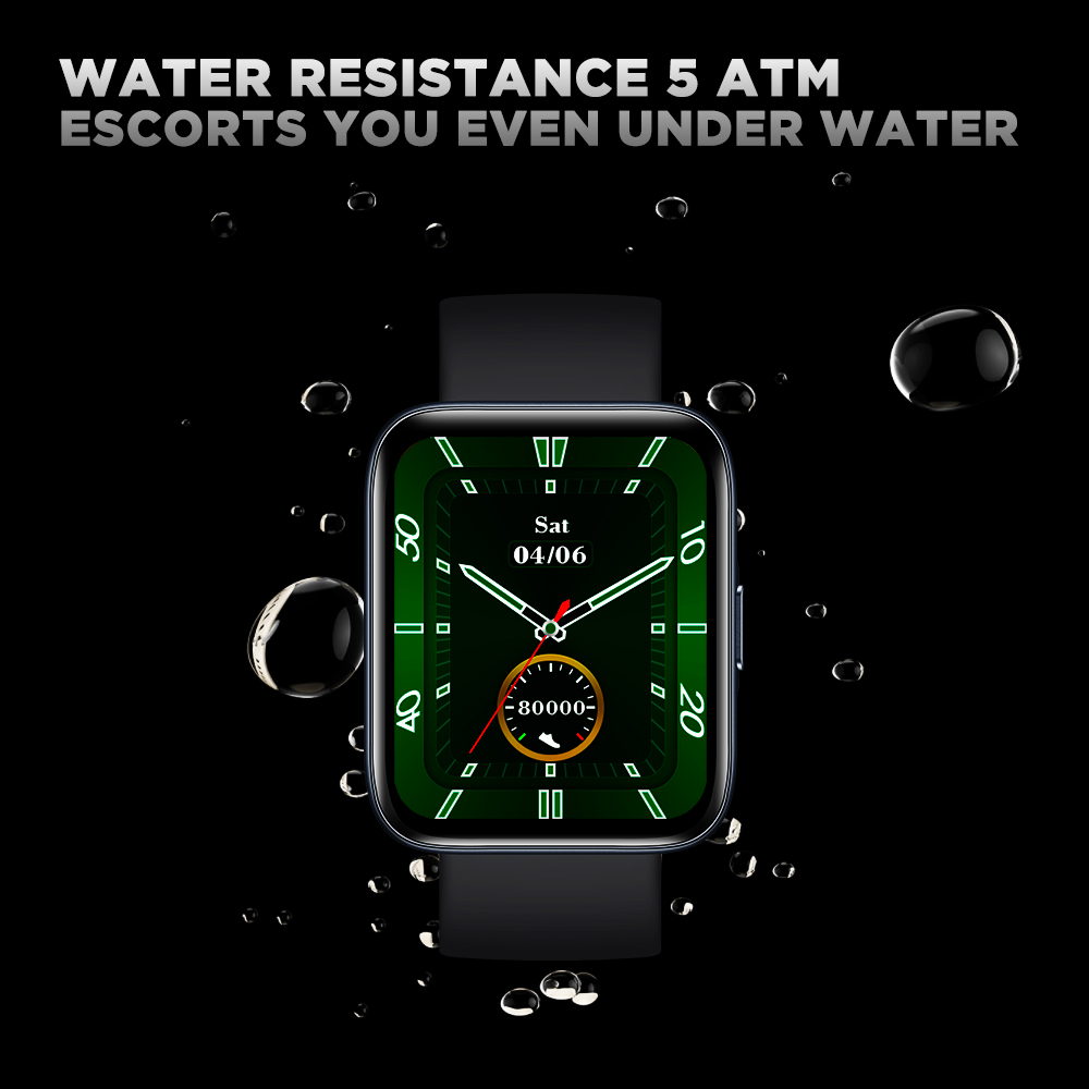 Zeblaze Beyond GPS Bluetooth Smartwatch 1.78 inç AMOLED Ekran Nabız Kan Basıncı Monitörü 5ATM Suya Dayanıklı 40 Gün Bekleme Süresi - Siyah