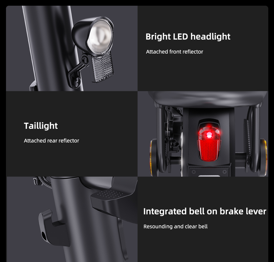 HIMO L2 MAX Folding Electric Scooter 350W Motor 36V/10.4Ah Battery 10 Inch Tire Containing Seat - White