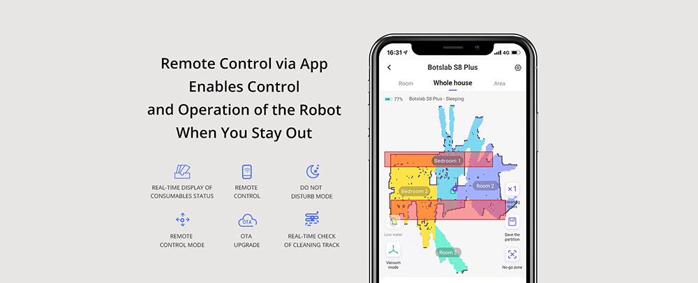 360 S8 Plus Robot Vacuum Cleaner 2700Pa 4L Smart Dust Collection 5000mAh