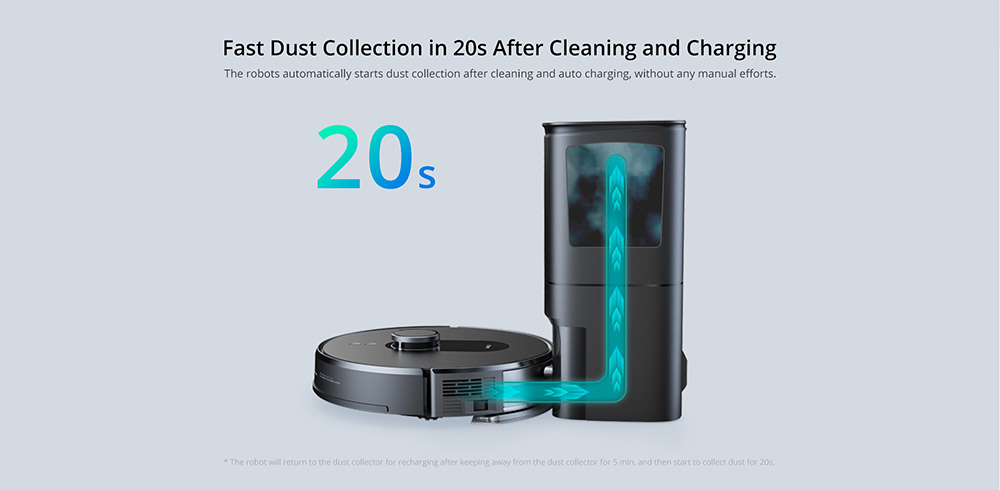 360 S8 Plus Robot Vacuum Cleaner 2700Pa 4L Smart Dust Collection 5000mAh