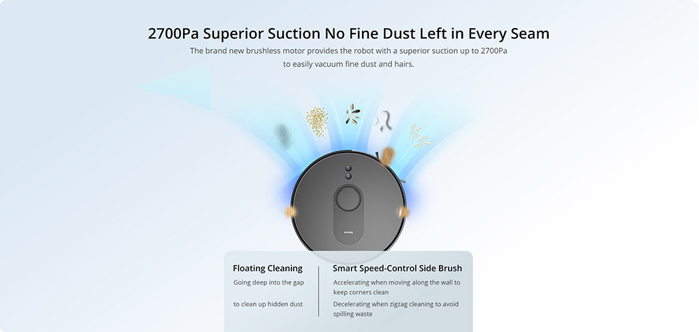 360 S8 Plus Robot Vacuum Cleaner 2700Pa 4L Smart Dust Collection 5000mAh
