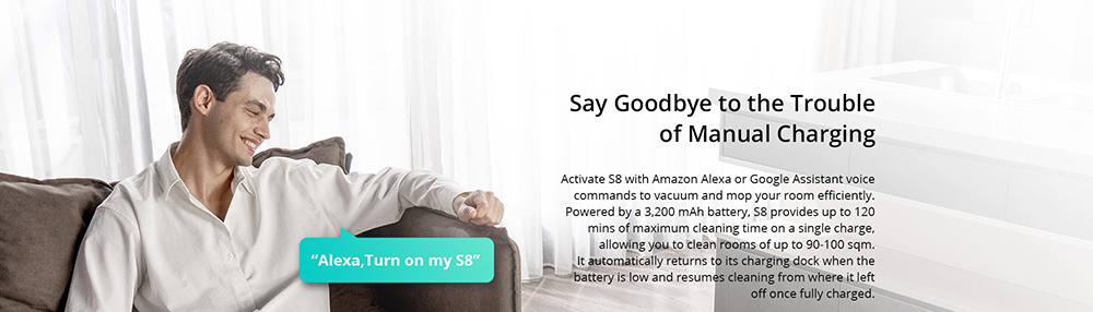 360 S8 Robot Vacuum Cleaner LIDAR SLAM 2700Pa Mop 360ml Dustbin 320ml 3-Level Water Tank Multifloor Map Management Edge