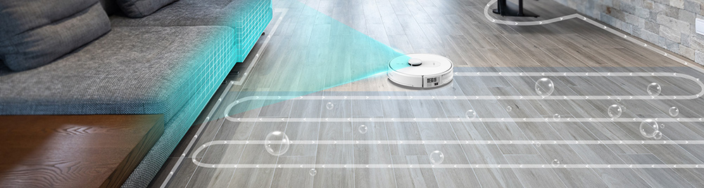 360 S8 Robot Vacuum Cleaner LIDAR SLAM 2700Pa Mop 360ml Dustbin 320ml 3-Level Water Tank Multifloor Map Management Edge