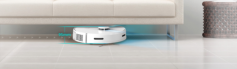 360 S8 Robot Vacuum Cleaner LIDAR SLAM 2700Pa Mop 360ml Dustbin 320ml 3-Level Water Tank Multifloor Map Management Edge