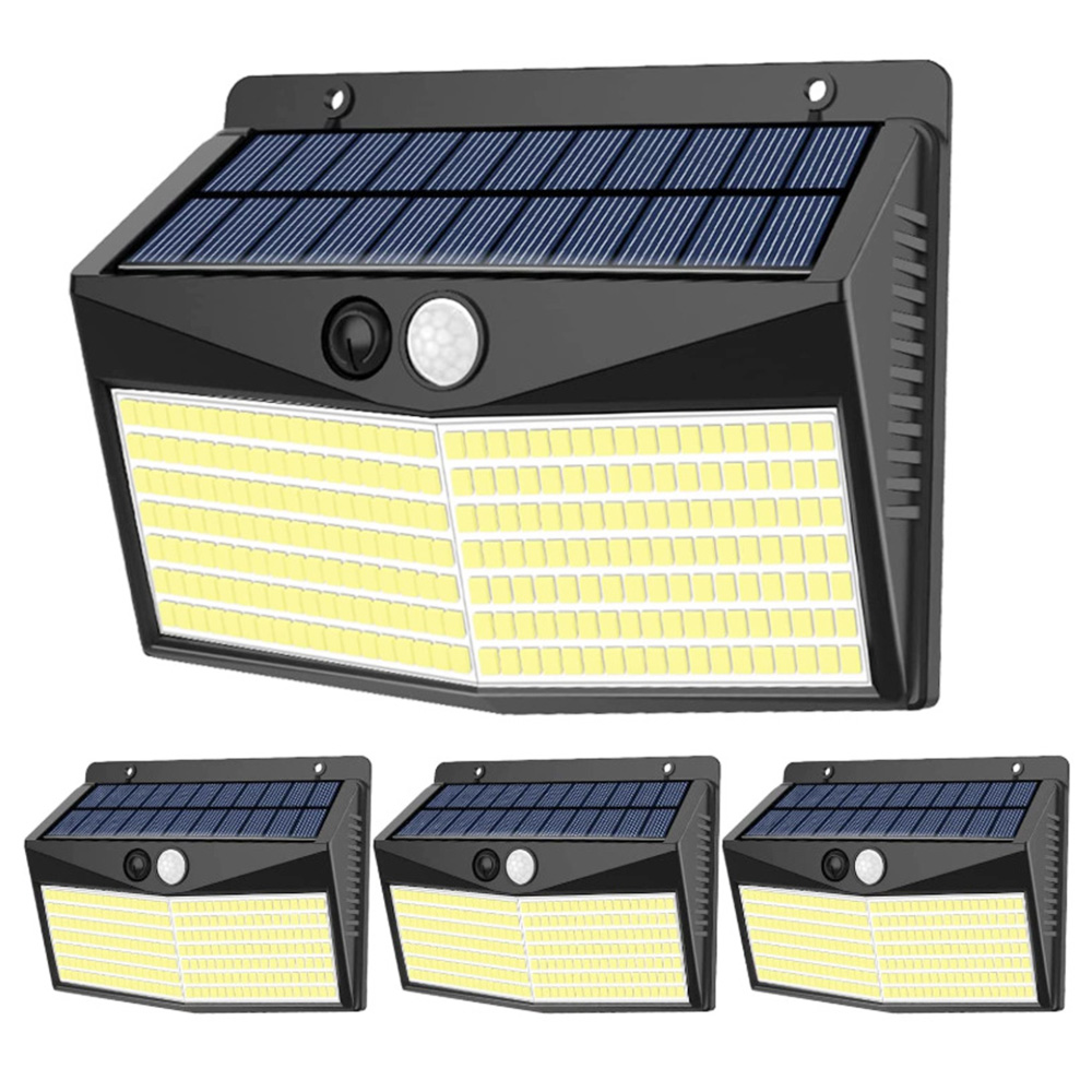 468 LED Solar Outdoor Light Human Body Sensor with Automatic Adjust Brightness IP65 Waterproof
