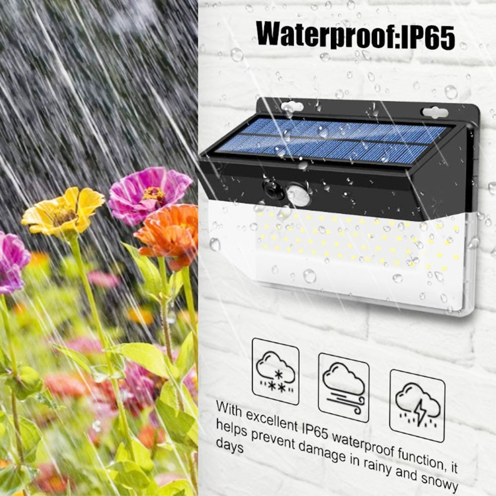 468 LED Solar Outdoor Light Human Body Sensor with Automatic Adjust Brightness IP65 Waterproof