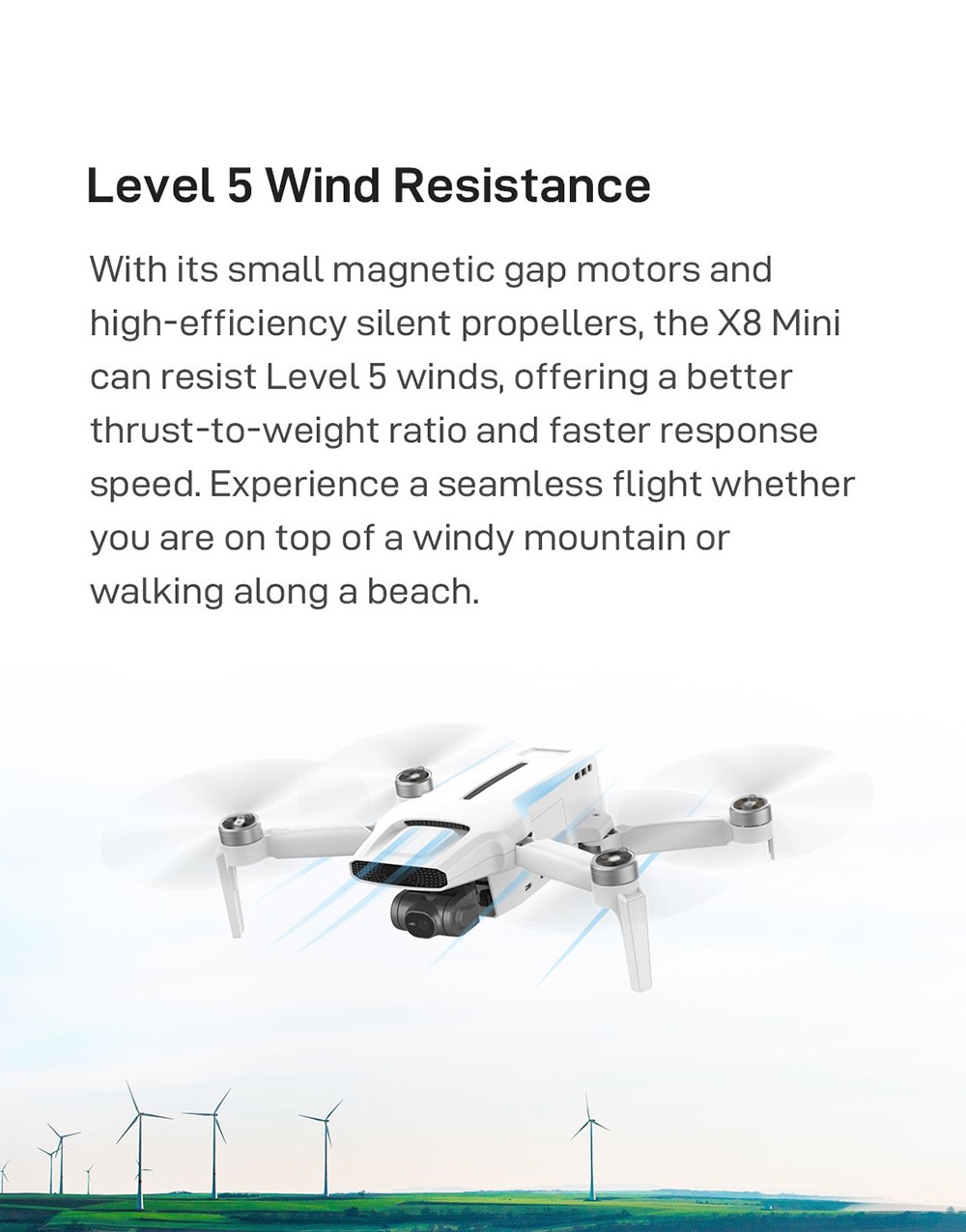 FIMI X8 Mini Pro 8KM GPS FPV RC Drone with 3-axis Mechanical Gimbal 4K Camera HDR 31mins Flight Time 245g Ultralight