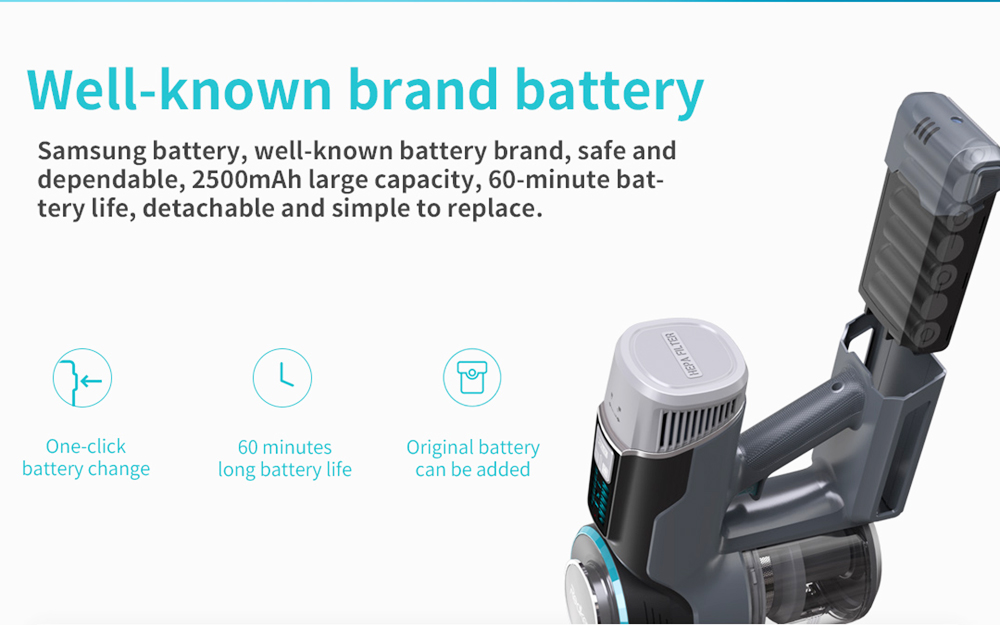 Redkey F10 Cordless Vacuum Cleaner Handheld Wireless Foldable Vacuum Cleaner ortable Cordless 23kPa Carpet Cleaner