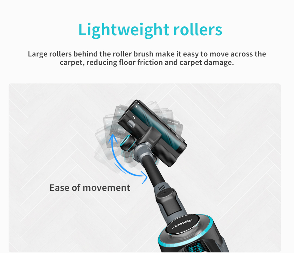 Redkey F10 Cordless Vacuum Cleaner Handheld Wireless Foldable Vacuum Cleaner ortable Cordless 23kPa Carpet Cleaner