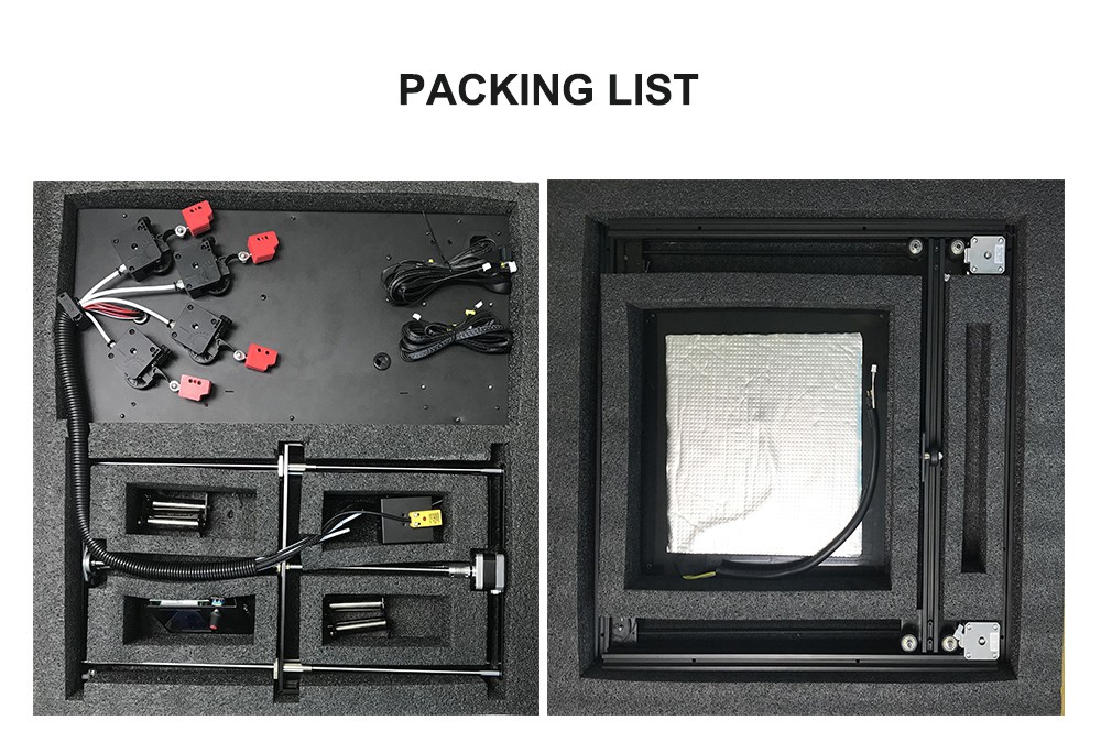 Zonestar Z9V5 MK3 4 Extruders Multicolor 3D Printer, Auto Leveling, Magnetic Bed, Resume Printing, 300*300*400mm