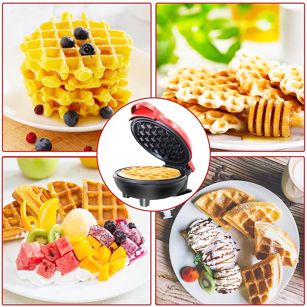 Mini Waffle Maker Machine for Individual Waffles, Paninis, Hash Browns