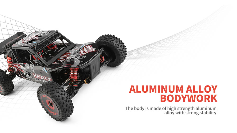 Wltoys 124016 1/12 2.4G 4WD 75km/h Metal Chassis Brushless Off-Road Desert Truck RC Car