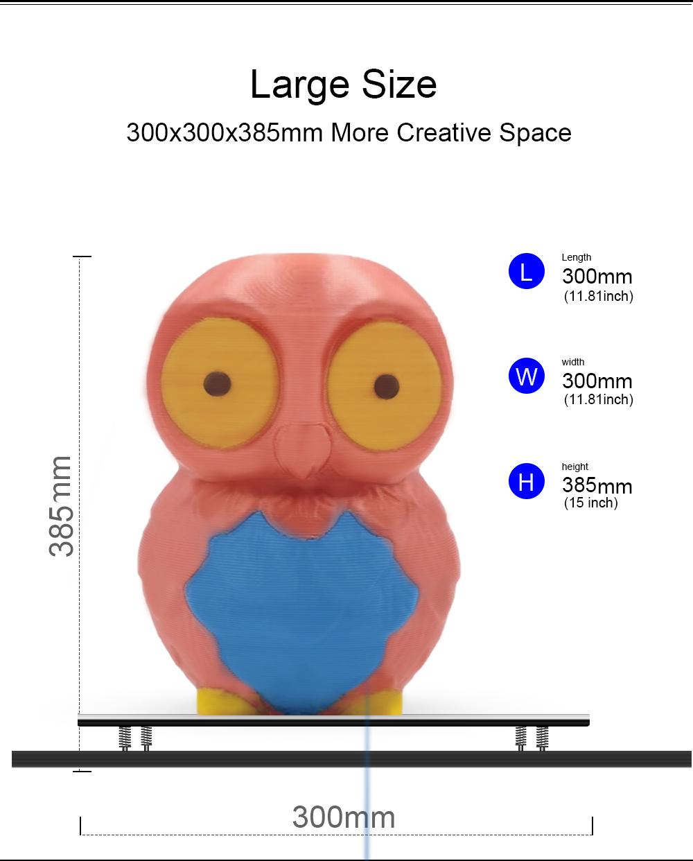 Zonestar Z9V5 MK3 4 Extruders Multicolor 3D Printer, Auto Leveling, Magnetic Bed, Resume Printing, 300*300*400mm