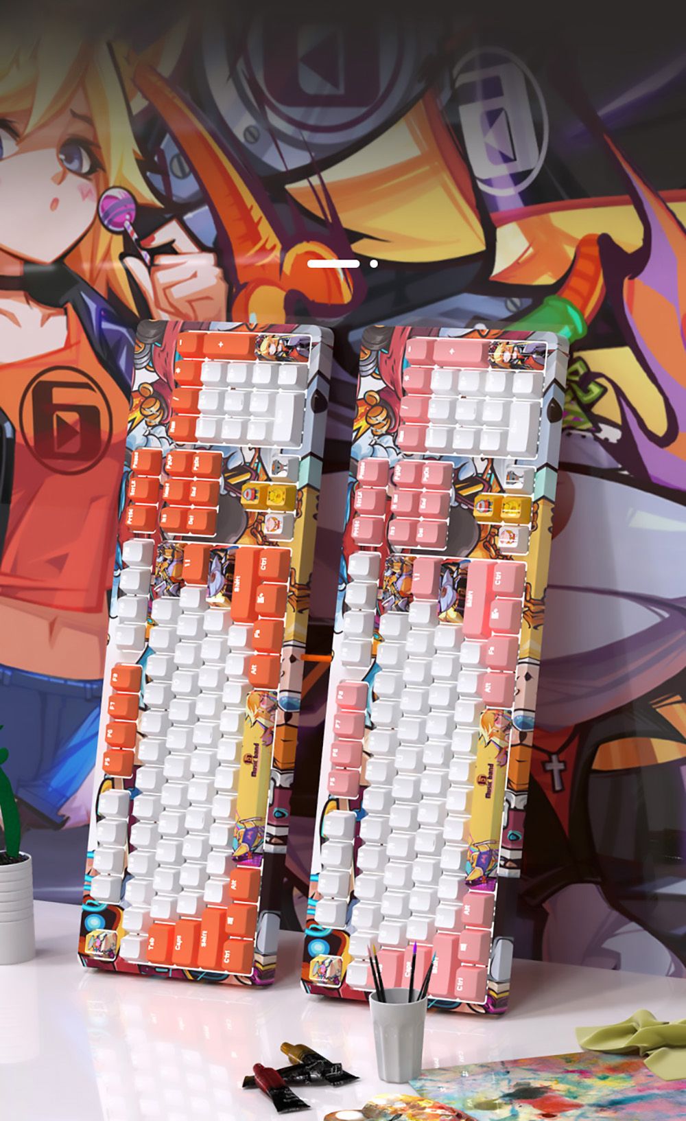 Ajazz Dye-Sublimation PBT Keycaps 9 Keycaps Keyboard Accessories