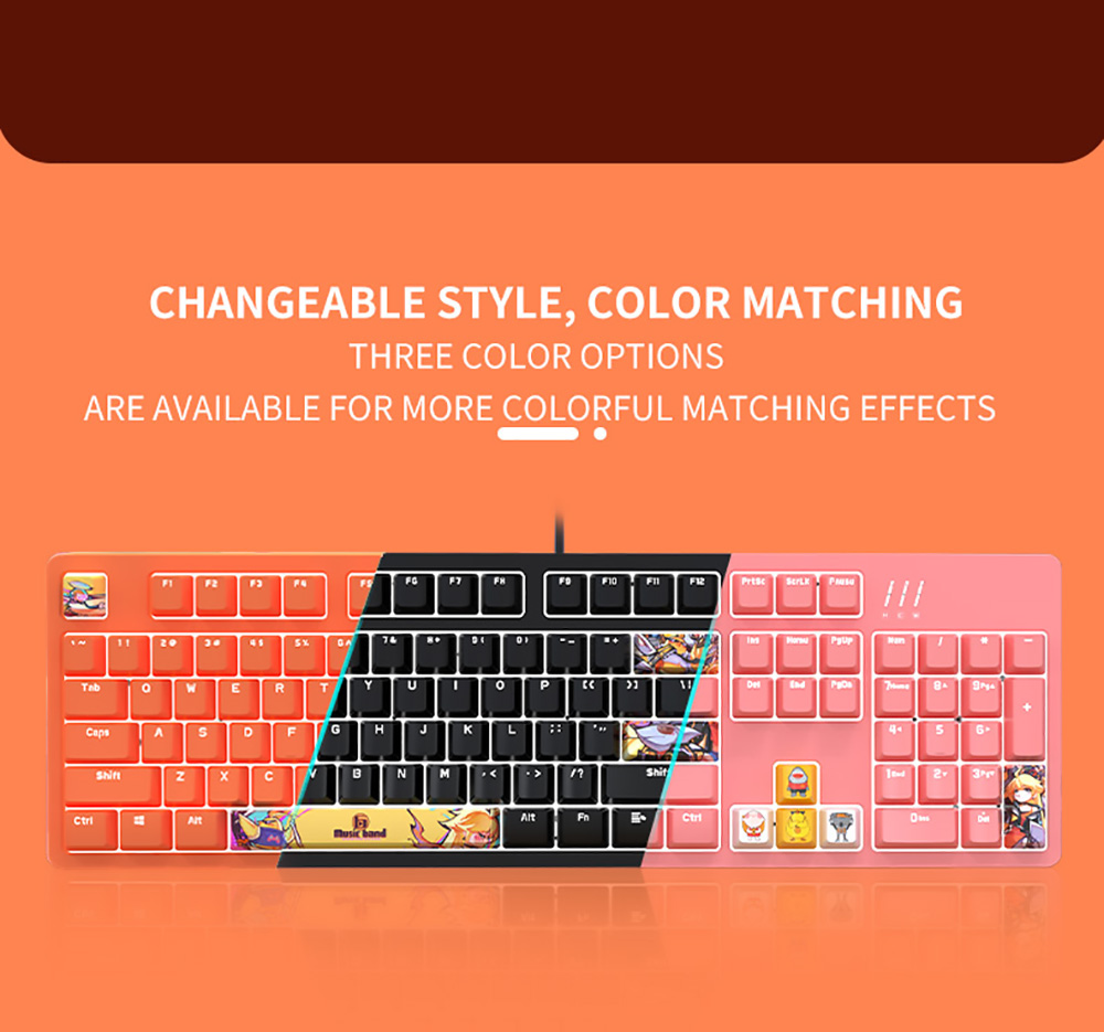 Ajazz Dye-Sublimation PBT Keycaps 9 Keycaps Keyboard Accessories