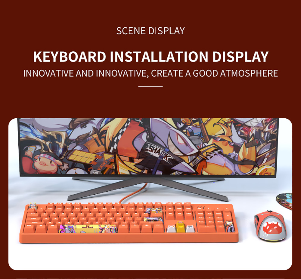 Ajazz Dye-Sublimation PBT Keycaps 9 Keycaps Keyboard Accessories