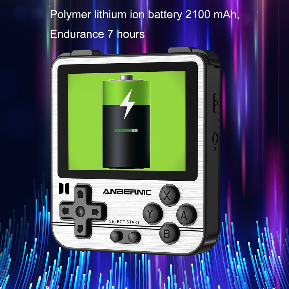 Anbernic RG280V Retro Handheld Game Console RAM 512MB 2.8 Inch IPS Screen 4770 Dual CPU Silver