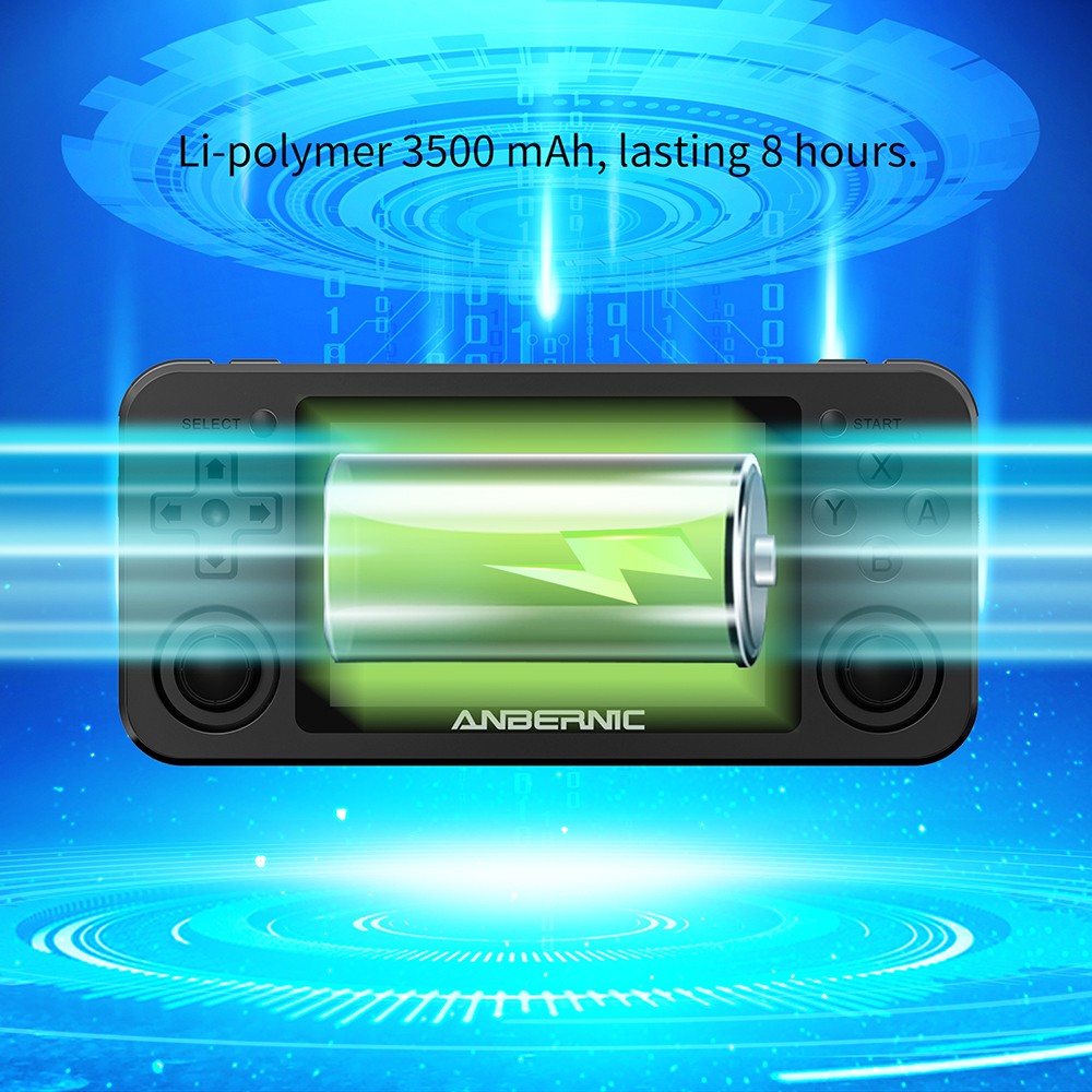 Anbernic RG351M Portable Game Console Pocket Game Player 3.5'' IPS Screen Open Source Linux System 64GB Matte Black