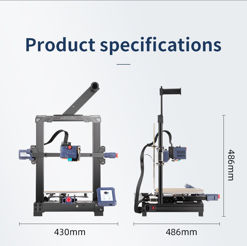 Anycubic Kobra 3D Printer, Auto Leveling, Stepper Drivers, 4.3inch Display, Printing Size 250x220x220mm