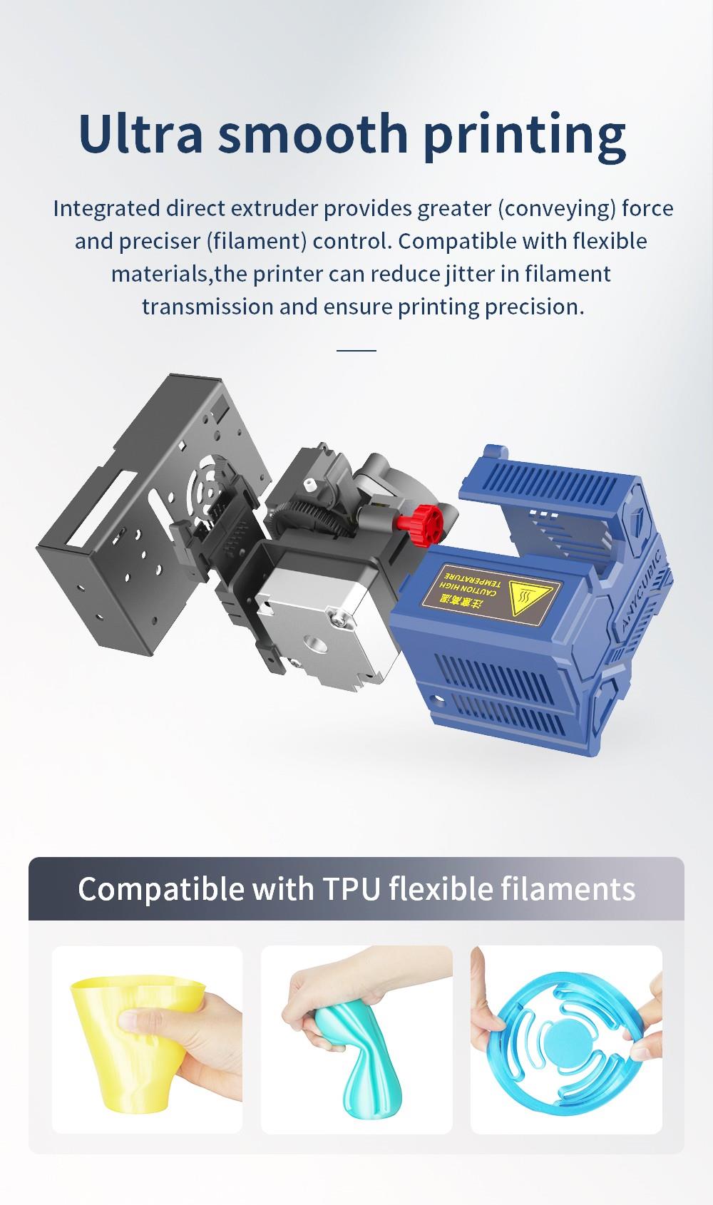 Anycubic Kobra 3D Printer, Auto Leveling, Stepper Drivers, 4.3inch Display, Printing Size 250x220x220mm