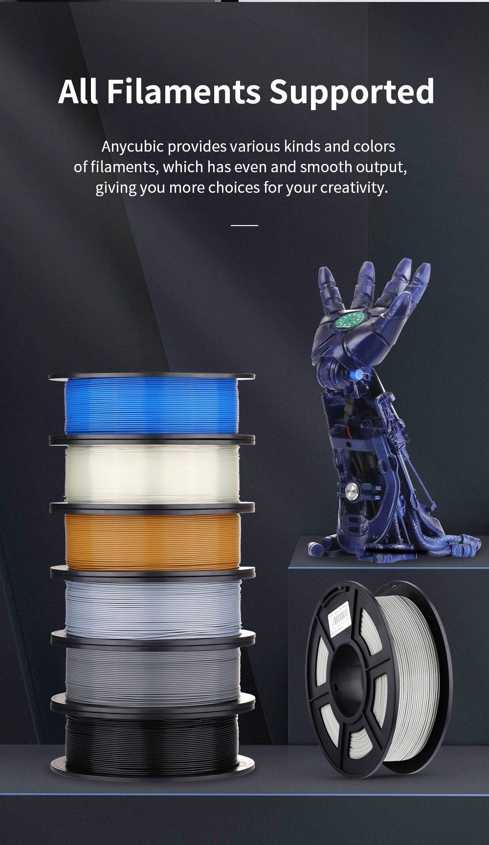 Anycubic Kobra Max 3D Printer, Auto Leveling, Stepper Drivers, 4.3 inch Display, Printing Size 450x400x400mm