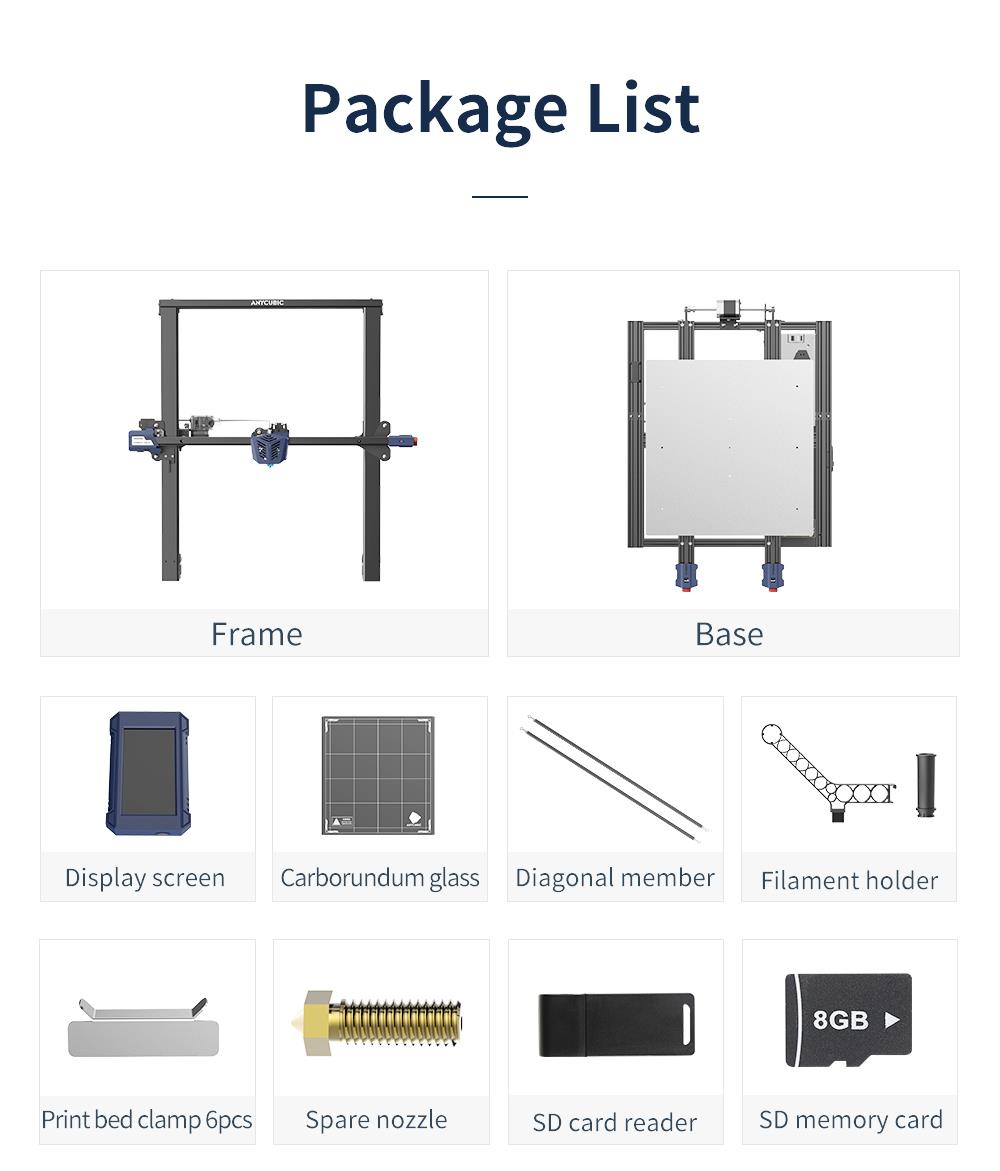 Anycubic Kobra Max 3D Printer, Auto Leveling, Stepper Drivers, 4.3 inch Display, Printing Size 450x400x400mm