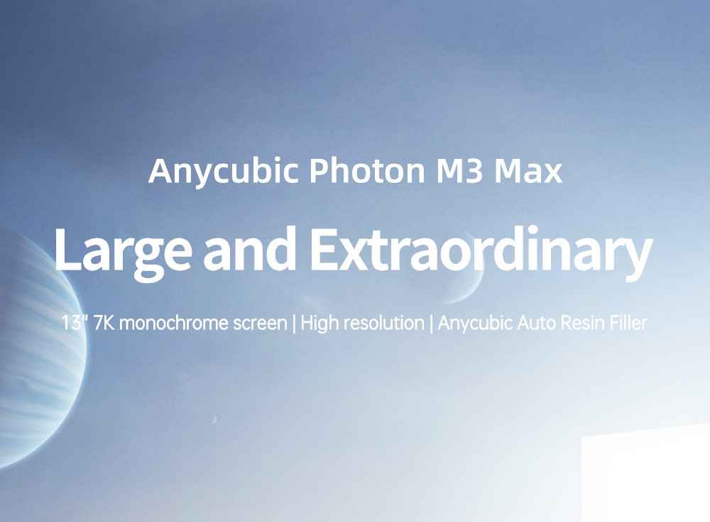 Anycubic Photon M3 Plus 3D Printer, 9.25 inch 6K Monochrome LCD Display, Printing Size 245x197x122mm