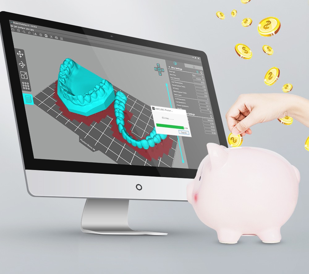 Anycubic Photon Mono 4K LCD SLA Printer, UV Resin 3D Printer, 30-100% UV, Self-developed Slicing Software, Monoc Screen