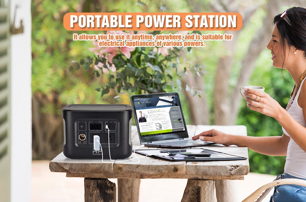 Anypower AP1000 1036Wh 1000W Portable Power Station for Outdoor Camping Travel Hunting RV CPAP Home Emergency
