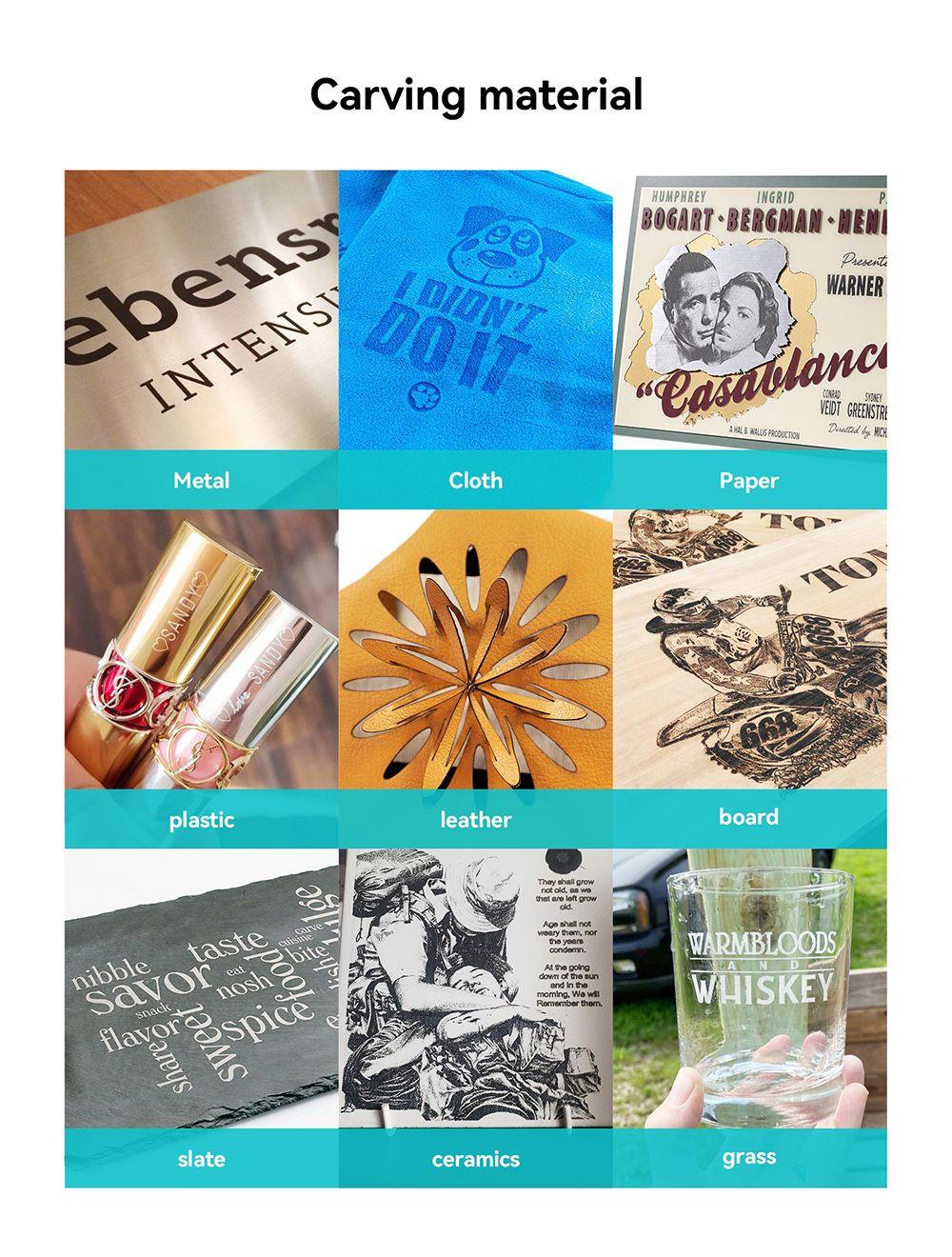 Atomstack P7 M40 40W Portable Laser Engraving Machine Desktop CNC Laser Cutting Machine Engraving Area 200x200mm