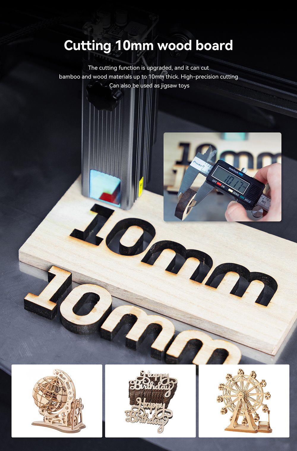 Atomstack P7 M40 40W Portable Laser Engraving Machine Desktop CNC Laser Cutting Machine Engraving Area 200x200mm