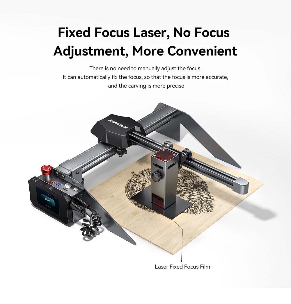 Machine de gravure laser portable Atomstack P9 M40 40W Zone de gravure 220x250mm