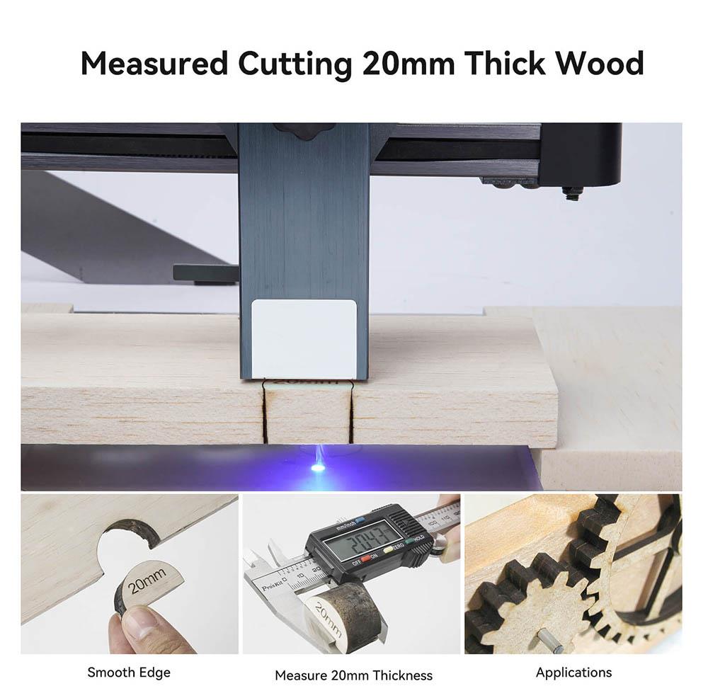 Atomstack P9 M50 50W Portable Dual Laser Engraving Machine Engraving Area 220x250mm