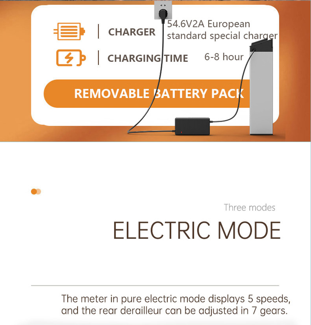 BEZIOR XF800 13Ah 48V 500W MID MOTOR Electric Bicycle 26inch 40km/h Max speed Max Load 90KG