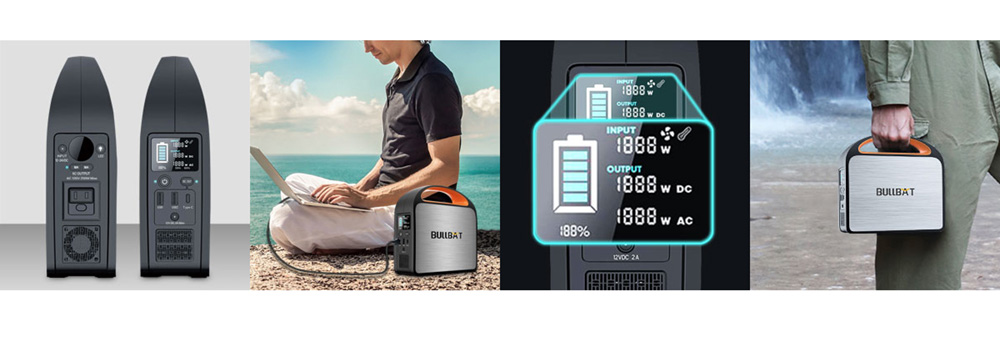 BULLBAT Pioneer 250 257Wh/250W Portable Power Station Solar Power Generators Backup Power Supply for Outdoor & Indoor