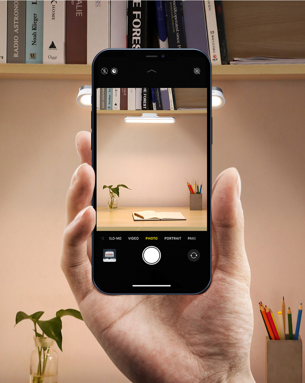 Baseus 1800mAh Battery Magnetic Stepless Dimming Charging Desk Lamp Pro with No Blue Light Hazard Rotation Design -White