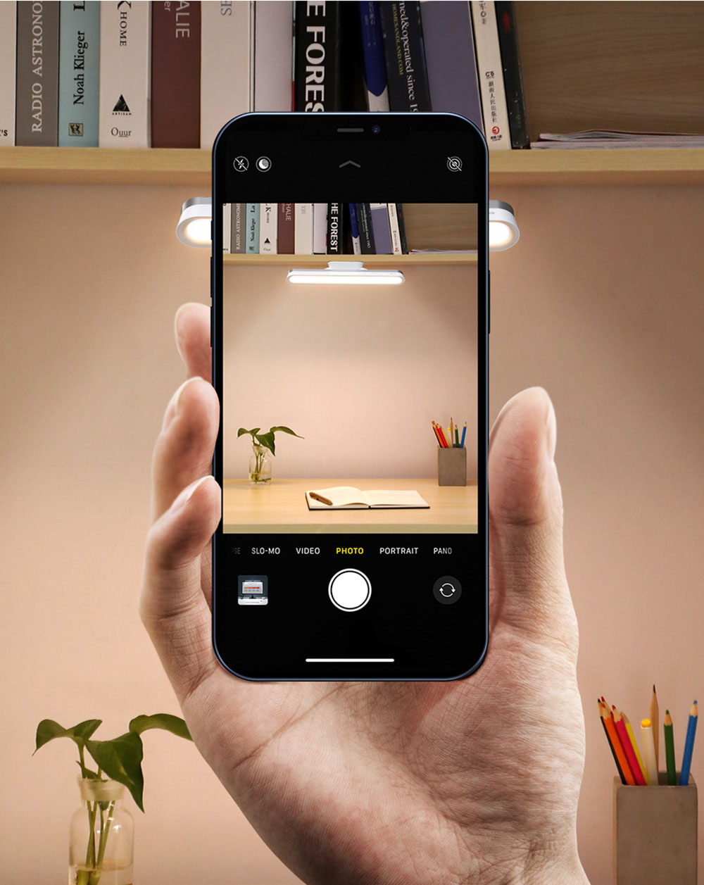 Baseus LED Desk Lamp Hanging Magnetic Table Lamp Chargeable Stepless Dimming Cabinet Light Night for Closet Wardrobe